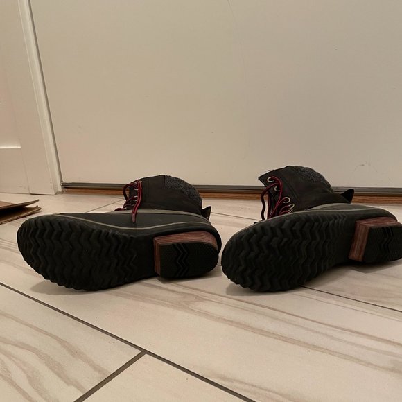 Sorel Slimpack Lace Duck Boot Women's Black Size 9 - Picture 10 of 12